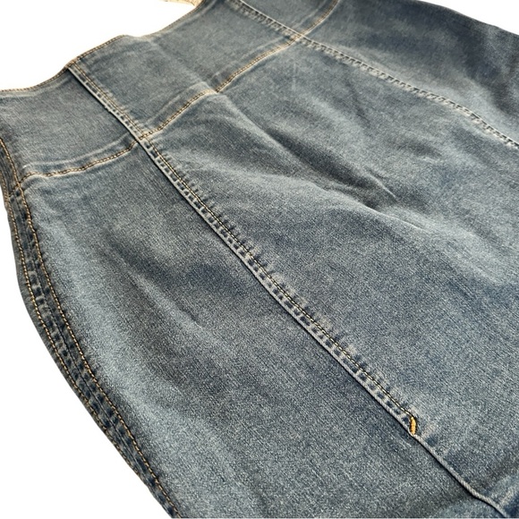 NWT Free People Holding Onto a Dream Denim Mini Skirt Size 4 - Picture 4 of 11